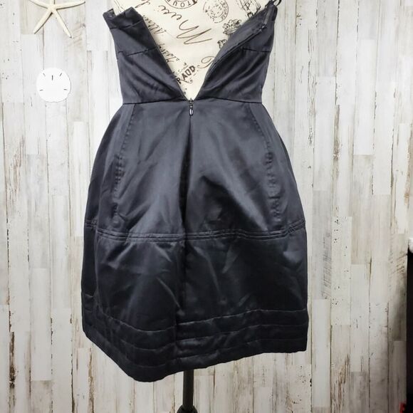Zac Posen Strapless Dress Black Size 3 - Picture 7 of 12